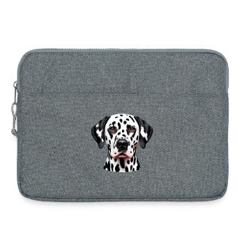 Dalmatiner Hund - Laptoptasche 15" - Grau meliert - Vorne