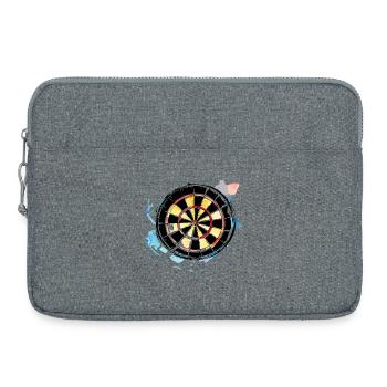 Croquis de jeu de fléchettes - Sacoche pour ordinateur portable 15 pouces - gris chiné - Devant