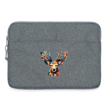 Hirsch - Laptoptasche 15" - Grau meliert - Vorne
