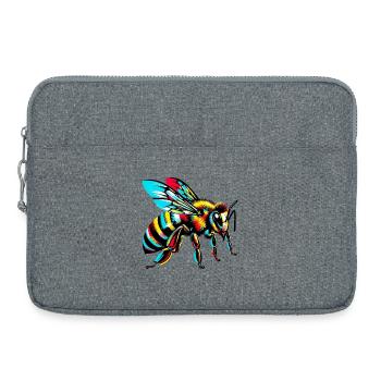 Abeille - Sacoche pour ordinateur portable 15 pouces - gris chiné - Devant