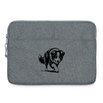 Australian Shepherd - Laptop bag 15" - heather grey - Front