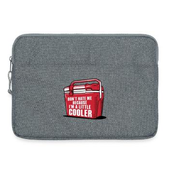 Cooler amusant Jeu de mots « Un peu plus cooler » - Sacoche pour ordinateur portable 15 pouces - gris chiné - Devant