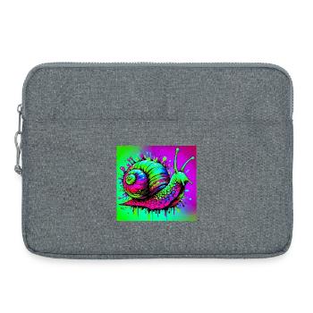 Schnecke - Laptoptasche 15" - Grau meliert - Vorne
