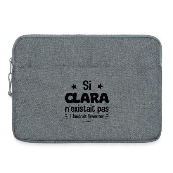 If Clara didn't exist, we'd have to invent it. - Laptop bag 15" - heather grey - Front