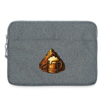 Paysage de la bière de montagne : Hopfenfeuer - Sacoche pour ordinateur portable 15 pouces - gris chiné - Devant