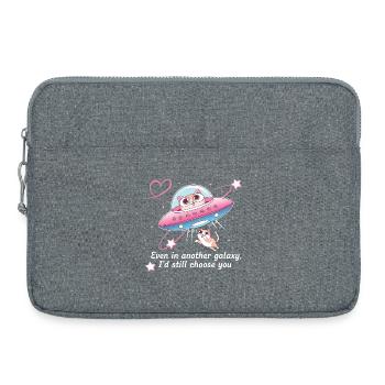 Cadeau Amour Infini Chien Fidélité Maître - Sacoche pour ordinateur portable 15 pouces - gris chiné - Devant