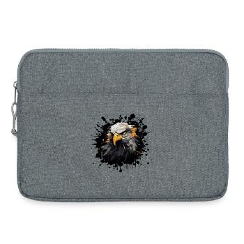 Adlerkopf Farb Splash - Laptoptasche 15" - Grau meliert - Vorne