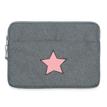 Pink Star Design - Sacoche pour ordinateur portable 15 pouces - gris chiné - Devant