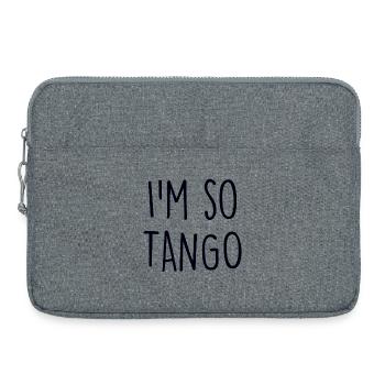 Danseur de tango - Sacoche pour ordinateur portable 15 pouces - gris chiné - Devant