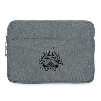 Auri sacra fames  Cursed hunger for gold - Laptop bag 15" - heather grey - Front