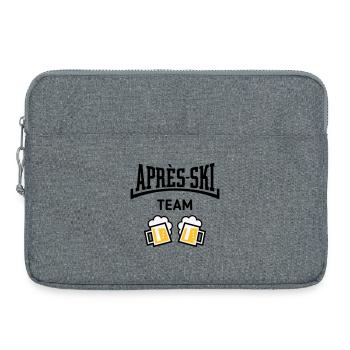 Après-Ski Team (Bier Apres Ski Konkav / POS 3C) - Laptoptasche 15" - Grau meliert - Vorne