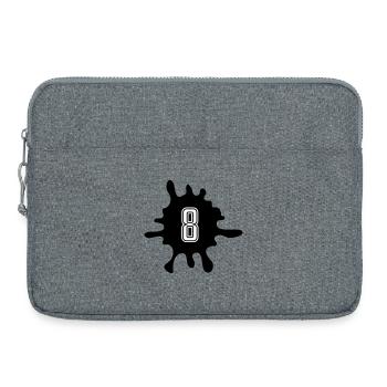 Blobs 8 Number - Laptop bag 15" - heather grey - Front