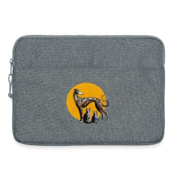 Galgo & Katzen StreetArt - Rough - Laptoptasche 15" - Grau meliert - Vorne