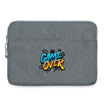 Game Over Graffiti Splash Tee - Laptop bag 15" - heather grey - Front