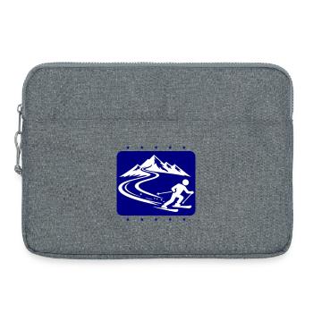 Ski Mountains - Laptop bag 15" - heather grey - Front