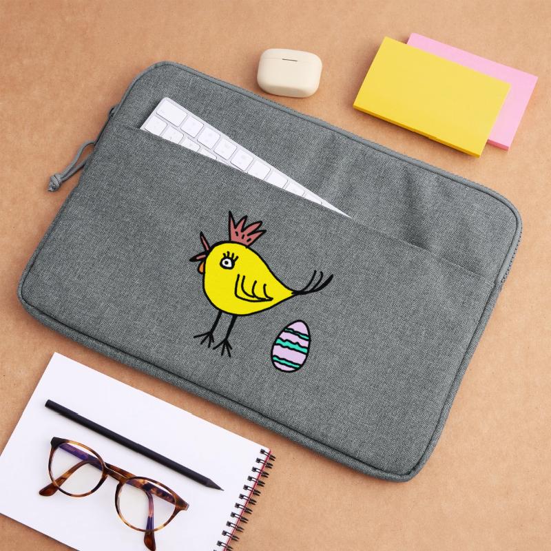 Chicken Chick Egg Easter Easter Egg Kids Laptop bag 15"