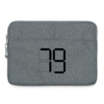 NUMMER 79 Neunundsiebzig Geschenk Digital - Laptoptasche 15" - Grau meliert - Vorne