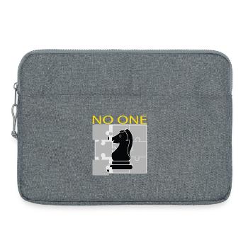 Chess Knight Puzzle Streetwear T-Shirt - Laptoptasche 15" - Grau meliert - Vorne