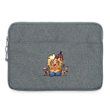 Birthday party II - Laptoptasche 15" - Grau meliert - Vorne