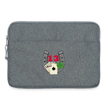 La chance - Sacoche pour ordinateur portable 15 pouces - gris chiné - Devant