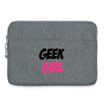 Geek Girl - Sacoche pour ordinateur portable 15 pouces - gris chiné - Devant