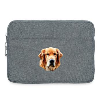 Labrabor Hund Polygon - Laptoptasche 15" - Grau meliert - Vorne