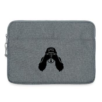 Funny Monkey - Gorilla OMG Teacher - Laptop bag 15" - heather grey - Front