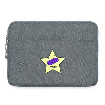 Étoile de savon - Sacoche pour ordinateur portable 15 pouces - gris chiné - Devant