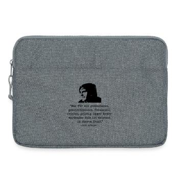 Dutschke Volk - Laptop bag 15" - heather grey - Front