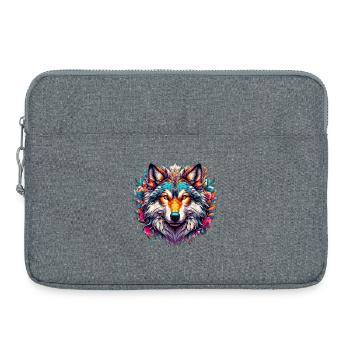 Loup - Sacoche pour ordinateur portable 15 pouces - gris chiné - Devant
