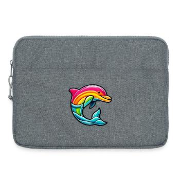 Delfin - Laptoptasche 15" - Grau meliert - Vorne