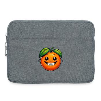 Orange Orange - Laptop bag 15" - heather grey - Front