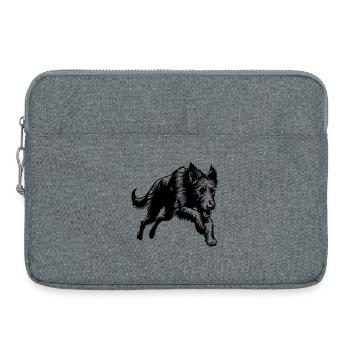 Irish Wolfhound - Laptop bag 15" - heather grey - Front