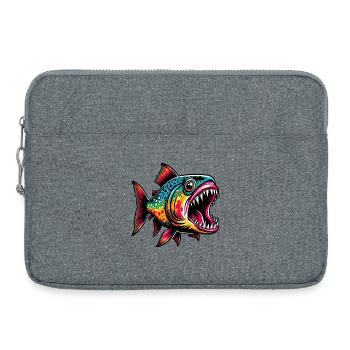 Piranha - Laptoptasche 15" - Grau meliert - Vorne