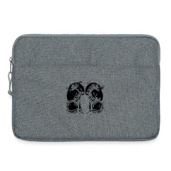 Kickboxing Gloves - Laptop bag 15" - heather grey - Front