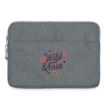 Sauvage et libre - Sacoche pour ordinateur portable 15 pouces - gris chiné - Devant