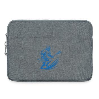 Lacrosse Player Graphics - Laptop bag 15" - heather grey - Front