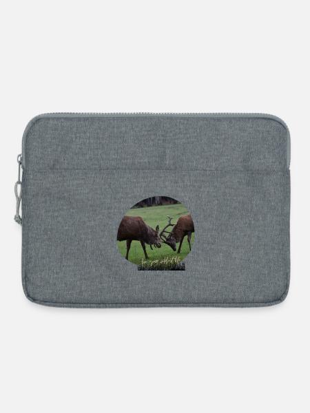 Rotwild-Liebe - Laptoptasche 15" - Grau meliert