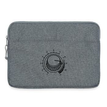 Volume, Turn It Up, Volume, Music, Party, DJ Sound - Laptop bag 15" - heather grey - Front