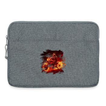 Feuerbike-Rider - Laptoptasche 15" - Grau meliert - Vorne