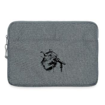 singende Maus - Laptoptasche 15" - Grau meliert - Vorne