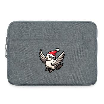 Taube Vogel Weihnachten - Laptoptasche 15" - Grau meliert - Vorne