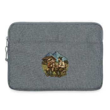 Bavarian Beer Friends Alpenblick - Laptop bag 15" - heather grey - Front