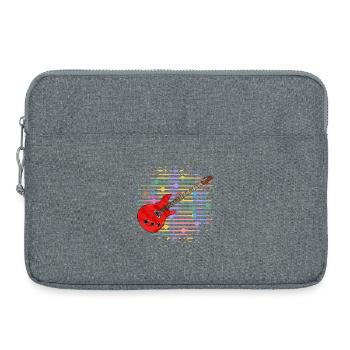 guitare - Sacoche pour ordinateur portable 15 pouces - gris chiné - Devant