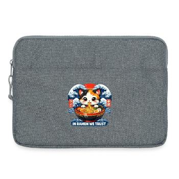 I need ramen - Laptop bag 15" - heather grey - Front