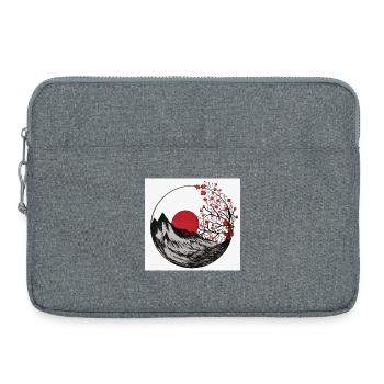 Mount Fuji - Laptop bag 15" - heather grey - Front