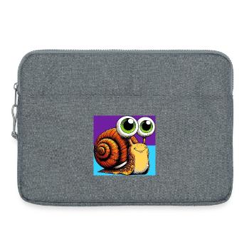 Schnecke - Laptoptasche 15" - Grau meliert - Vorne
