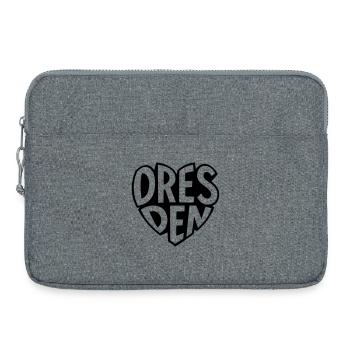Faute de frappe élégante à Dresde - Sacoche pour ordinateur portable 15 pouces - gris chiné - Devant