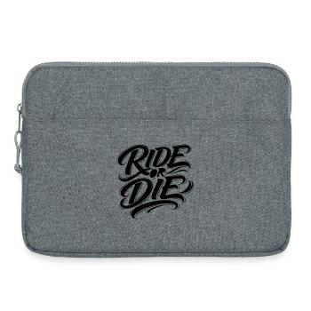 Ride or Die - Laptop bag 15" - heather grey - Front