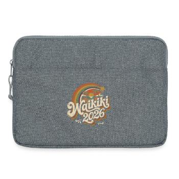 Waikiki 2026 Retro Tropen - Laptoptasche 15" - Grau meliert - Vorne